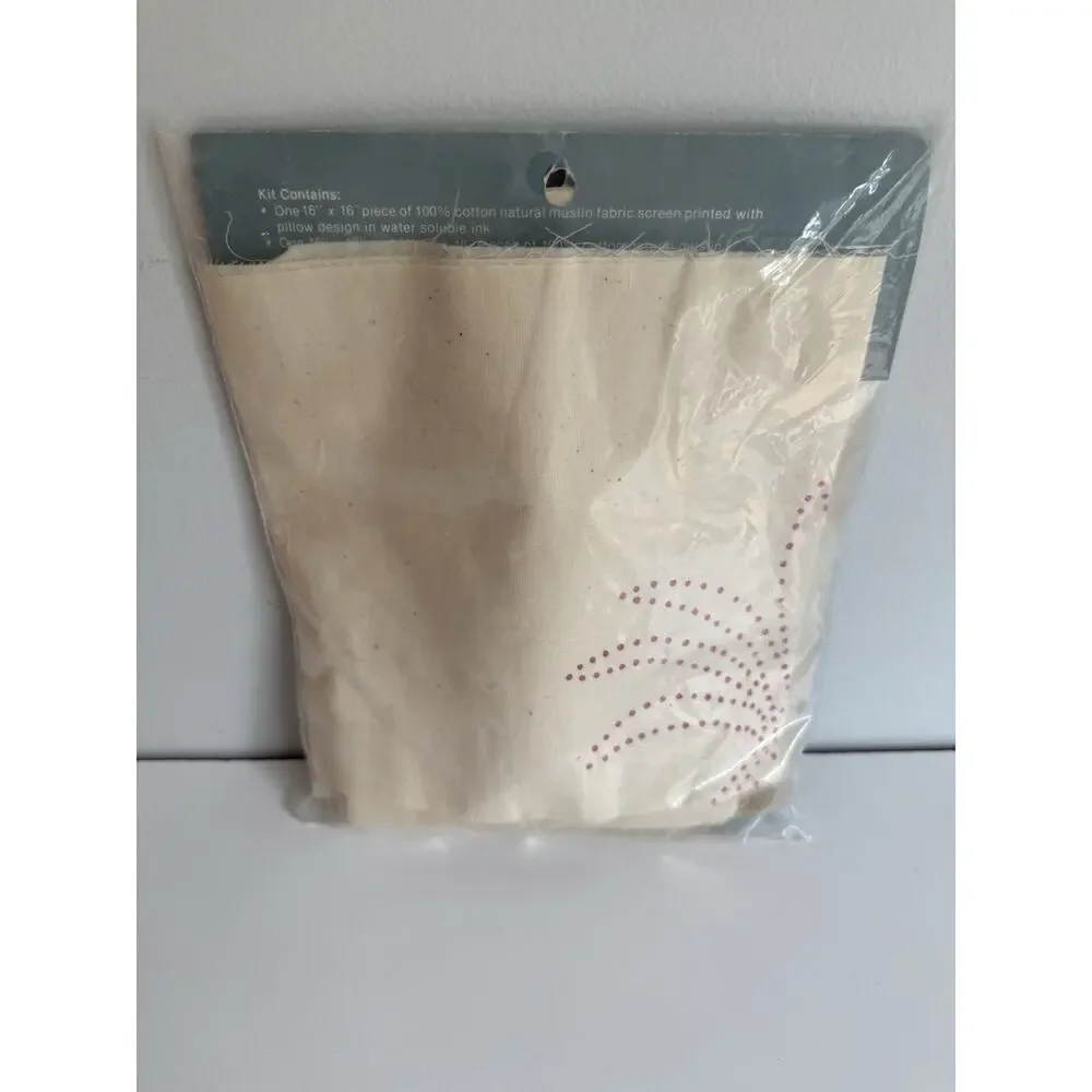 Vintage Down on the Farm Candlewick Kit Pineapple Pillow New in Package #2000